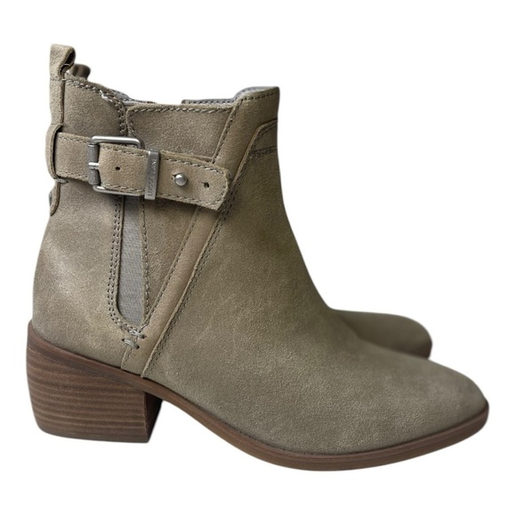 Luca Lane Women’s Meyna Tan Suede Heeled Ankle Boots - Picture 4 of 9